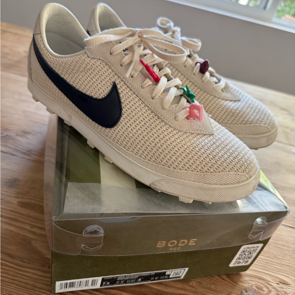 SOLD - Like New Bode x Nike Astro Grabber Natural Sneakers, Size 9